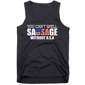 YOU CAN'T SPELL SAUSAGE WITHOUT USA DESIGN FOR AMERICANS Tank Top