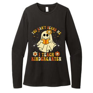 You CanT Scare Me I Teach Kindergarten Halloween Teacher Womens CVC Long Sleeve Shirt