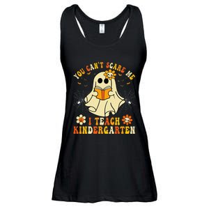 You CanT Scare Me I Teach Kindergarten Halloween Teacher Ladies Essential Flowy Tank