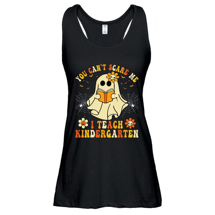 You CanT Scare Me I Teach Kindergarten Halloween Teacher Ladies Essential Flowy Tank