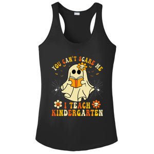 You CanT Scare Me I Teach Kindergarten Halloween Teacher Ladies PosiCharge Competitor Racerback Tank