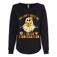 You CanT Scare Me I Teach Kindergarten Halloween Teacher Womens California Wash Sweatshirt