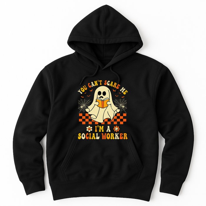 You CanT Scare Me IM A School Social Worker Halloween Hoodie