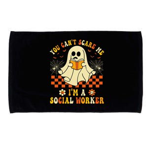 You CanT Scare Me IM A School Social Worker Halloween Microfiber Hand Towel