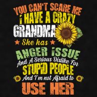 You Can't Scare Me I Have A Grandma With Anger Issues Ladies PosiCharge Tri-Blend Wicking Tank