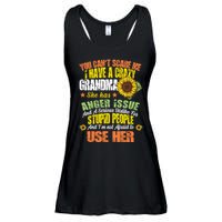 You Can't Scare Me I Have A Grandma With Anger Issues Ladies Essential Flowy Tank