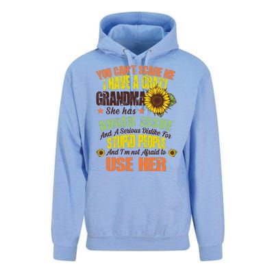 You Can't Scare Me I Have A Grandma With Anger Issues Unisex Surf Hoodie