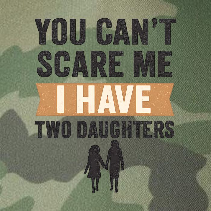 You Can't Scare Me, I Have Two Daughters Legacy Tie Dye Trucker Hat
