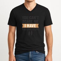 You Can't Scare Me, I Have Two Daughters V-Neck T-Shirt