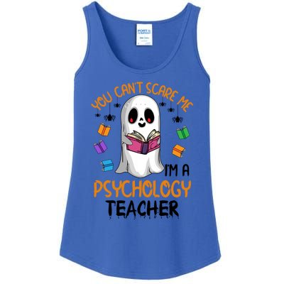 You Cant Scare Me Im A Psychology Teacher Ghost Reading Book Meaningful Gift Ladies Essential Tank