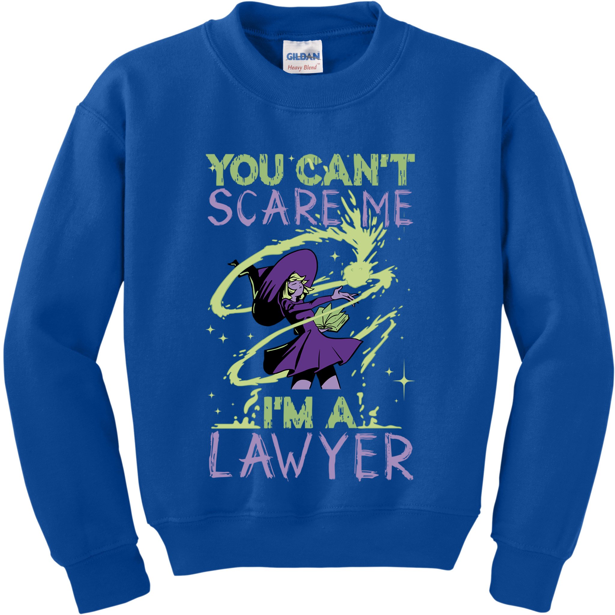 You CanT Scare Me IM A Lawyer Witch Casting Puns Cool Gift Kids Sweatshirt