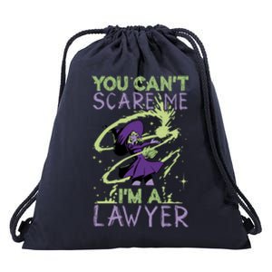 You CanT Scare Me IM A Lawyer Witch Casting Puns Cool Gift Drawstring Bag