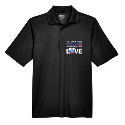 You Can’t Spell Slovenia Without Love Men's Origin Performance Pique Polo