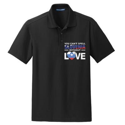 You Can’t Spell Slovenia Without Love Dry Zone Grid Polo