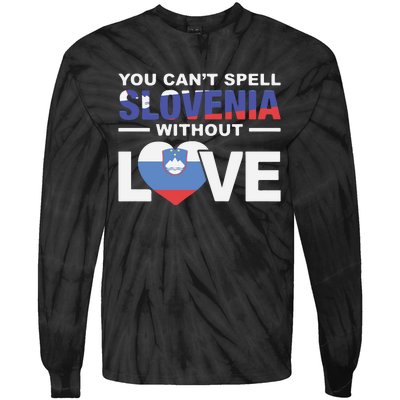 You Can’t Spell Slovenia Without Love Tie-Dye Long Sleeve Shirt