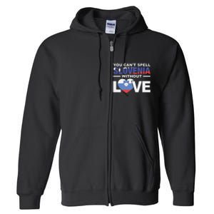 You Can’t Spell Slovenia Without Love Full Zip Hoodie