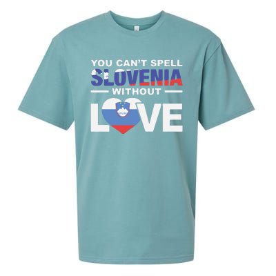 You Can’t Spell Slovenia Without Love Sueded Cloud Jersey T-Shirt