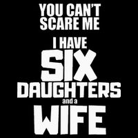 You Cant Scare Me I Have Six Daughters And A Wife Wool Snapback Cap