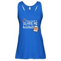 You CanT Scare Me IM A Teacher Funny Ghost Halloween Gift Ladies Essential Flowy Tank