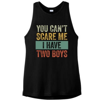 You Can't Scare Me I Have Two Funny Ladies PosiCharge Tri-Blend Wicking Tank