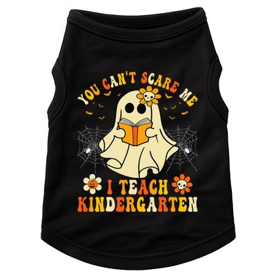 You Cant Scare Me I Teach Kindergarten Halloween Teacher Doggie Tank