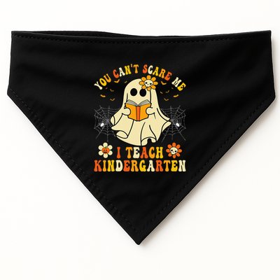 You Cant Scare Me I Teach Kindergarten Halloween Teacher USA-Made Doggie Bandana