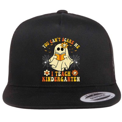 You Cant Scare Me I Teach Kindergarten Halloween Teacher Flatbill Hat