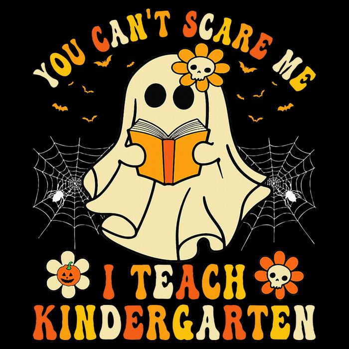You Cant Scare Me I Teach Kindergarten Halloween Teacher 16 in Basic Backpack