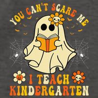 You Cant Scare Me I Teach Kindergarten Halloween Teacher Vector Backpack