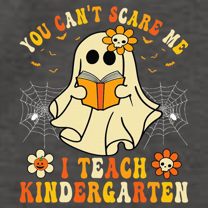 You Cant Scare Me I Teach Kindergarten Halloween Teacher Vector Backpack