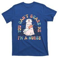 You CanT Scare Me IM A Nurse Cute Ghost Retro Halloween Gift T-Shirt