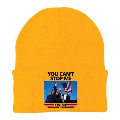 You Cant Stop Me Make America Great Again Trump 2024 Knit Cap Winter Beanie