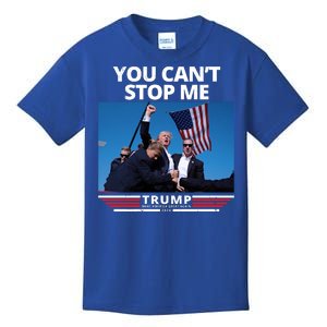 You Cant Stop Me Make America Great Again Trump 2024 Kids T-Shirt