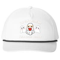 You Can’T Scare Me I’M A Social Worker Halloween Ghost Funny Snapback Five-Panel Rope Hat