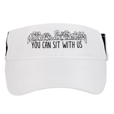 You Can Sit With U.S Jesus And Twelve Apostles Adult Drive Performance Visor