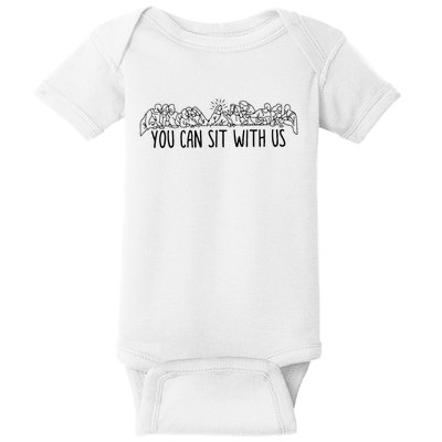 You Can Sit With U.S Jesus And Twelve Apostles Baby Bodysuit