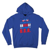 You Cant Spell Sausage Without Usa American Flag Great Gift Hoodie