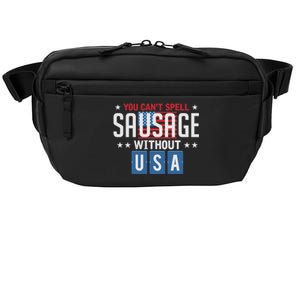 You Cant Spell Sausage Without Usa Funny 4th Of July America Great Gift Crossbody Pack