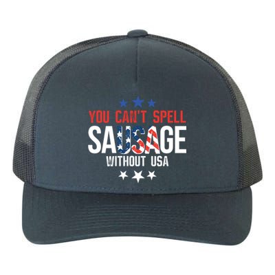 You Cant Spell Sausage Without Usa Funny Gift Yupoong Adult 5-Panel Trucker Hat