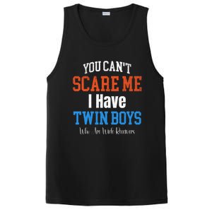 You CanT Scare Me I Have Twin Mom Dad Football Design Gift PosiCharge Competitor Tank