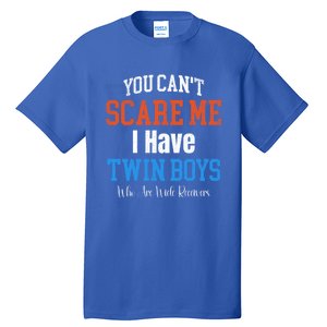 You CanT Scare Me I Have Twin Mom Dad Football Design Gift Tall T-Shirt