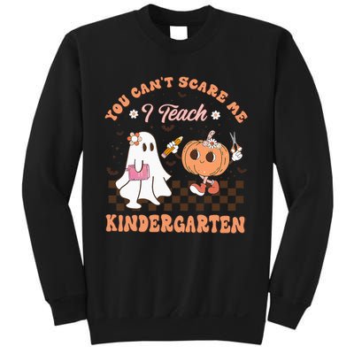 You Cant Scare Me I Teach Kindergarten Teacher Halloween Sweatshirt