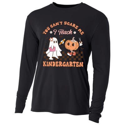 You Cant Scare Me I Teach Kindergarten Teacher Halloween Cooling Performance Long Sleeve Crew