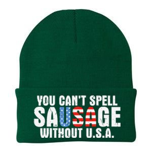 You CanT Spell Sausage Without Usa Funny American Knit Cap Winter Beanie