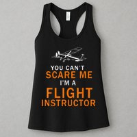 You Can't Scare Me, I'm A Flight Instructor Pilot Womens Tank Top