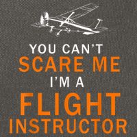 You Can't Scare Me, I'm A Flight Instructor Pilot Cotton Canvas Backpack