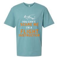 You Can't Scare Me, I'm A Flight Instructor Pilot Sueded Cloud Jersey T-Shirt