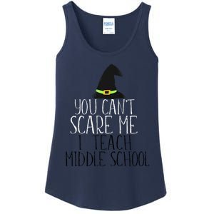 You CanT Scare Me I Teach Kindergarten Halloween Meme Ladies Essential Tank