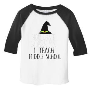 You CanT Scare Me I Teach Kindergarten Halloween Meme Toddler Fine Jersey T-Shirt