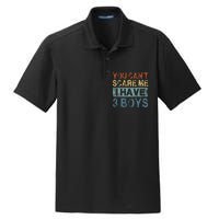 You CanT Scare Me I Have 3 Mom Dad Dry Zone Grid Polo